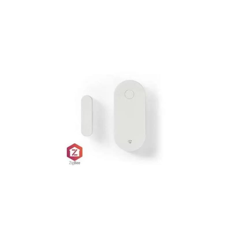 NEDIS chytrý dveřní nebo okenní snímač/ Android & iOS/ Zigbee/ SmartLife/ baterie CR2032 součástí balení/ bílý (ZBSD10WT)