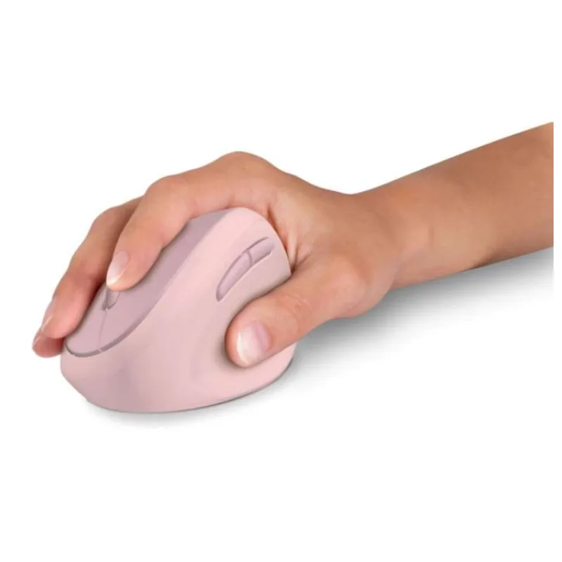 CONNECT IT FOR HEALTH LADIES PINK Bezdrátová vertikální myš, ergonomická, růžová (CMO-2600-PK)