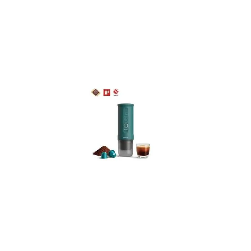Outin Nano Prenosný espresso kávovar, farba modrozelená (OTEM-01-Teal)