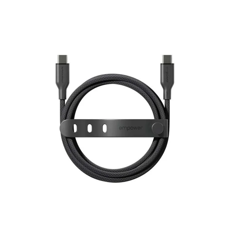 PanzerGlass kábel EMPOWER Racing USB-C to USB-C 2m 240W - Black (EM32448)