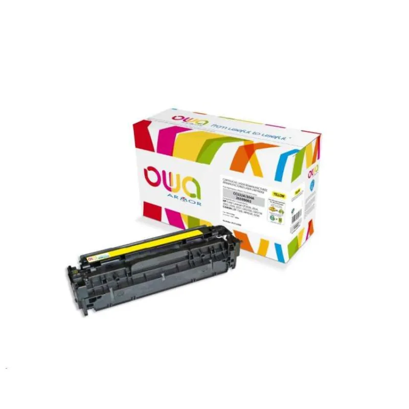 OWA Armor toner pre HP Color Laserjet CP2020, CP2025, CM2320, CM2720, 2800 strán, CC532A, žltá/žltá (K15135OW)
