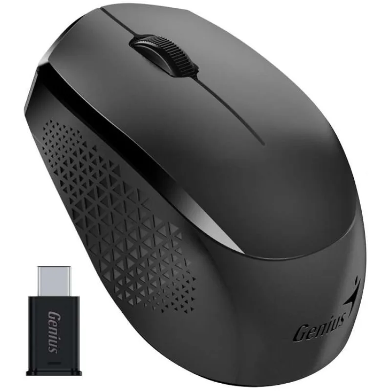 Genius NX-8000S Type-C, myš, bezdrátová, optická, 1200DPI, 3 tlačítka, USB-C, černá (31030035400)