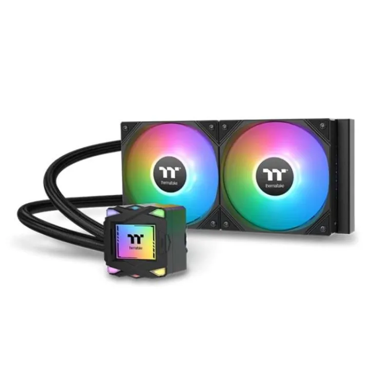 THERMAL TAKE Vodní chladič LA240 ARGB, 2x120mm ARGB, LGA1851, AM5, černá (CL-W457-PL12SW-A)