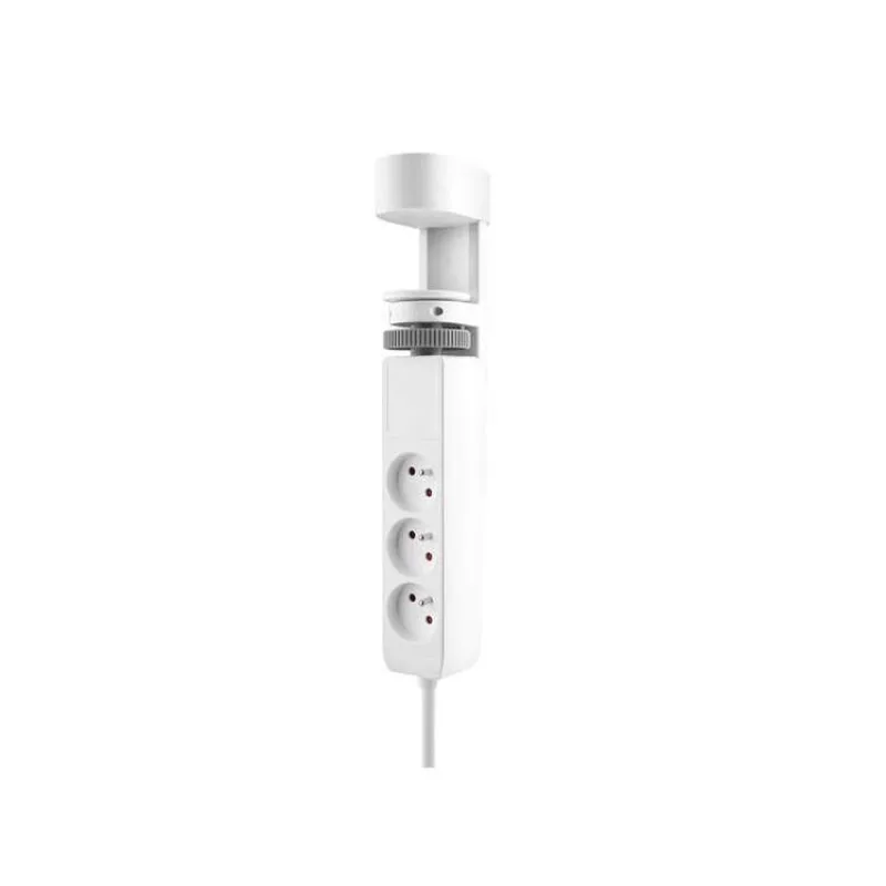 Solight 3z + USB A+C přenosné stolní zásuvky, 2m, bílá, USB rychlonabíječka 20W PD (PP105C-PD20)