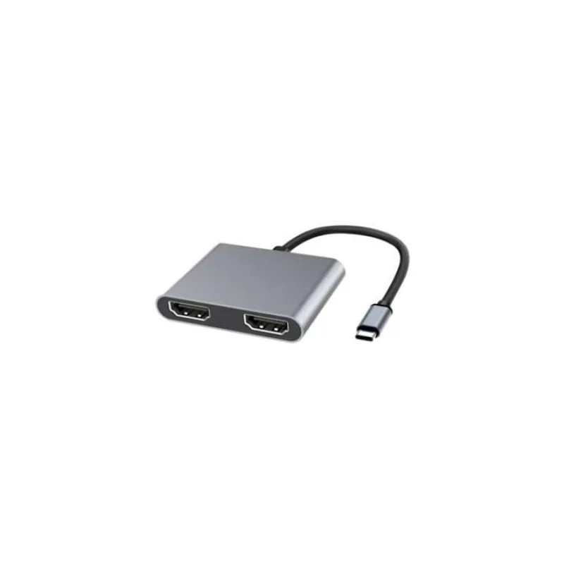 PremiumCord MST adaptér USB-C na 2x HDMI, USB3.0, PD, 4K a FULL HD 1080p rozlíšenie (ku31hdmi13)