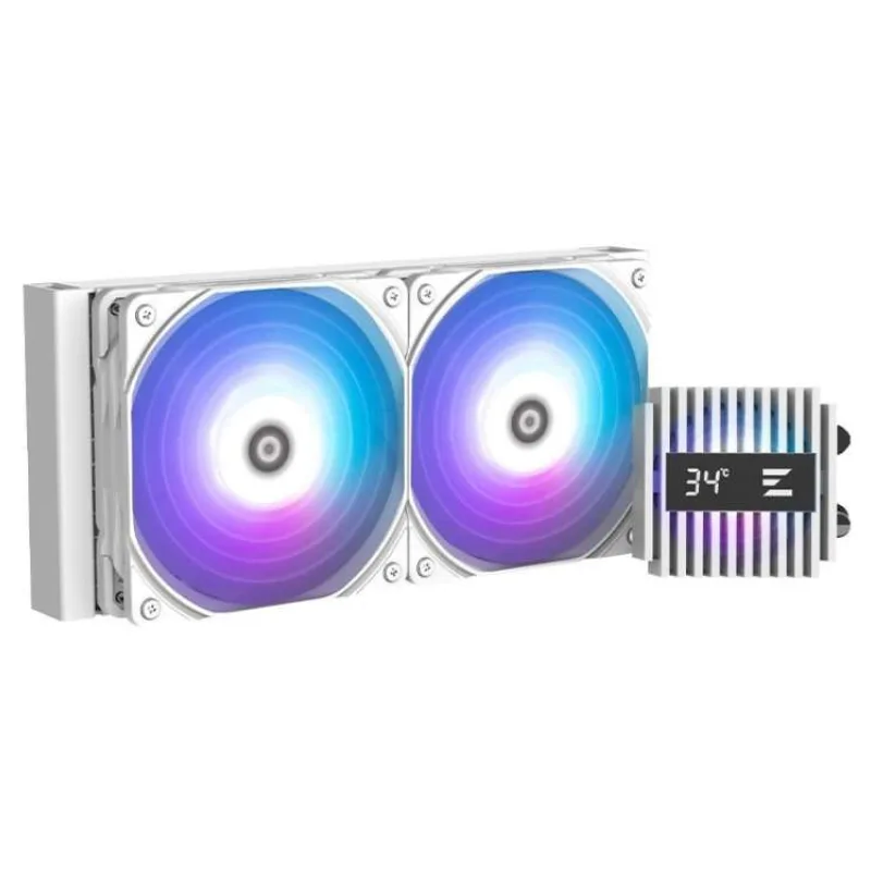 Zalman vodní chladič ALPHA2 A24 White / 2 x 120 mm / PWM / ARGB / bílý (ALPHA2 A24 White)