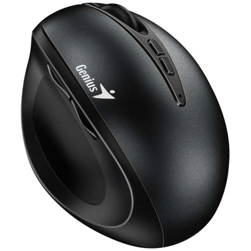 Genius Ergo 8300S/Vertikálna/Optická/Pre pravákov/1 600 DPI/Bezdrôtová USB/Čierna (31030037400)