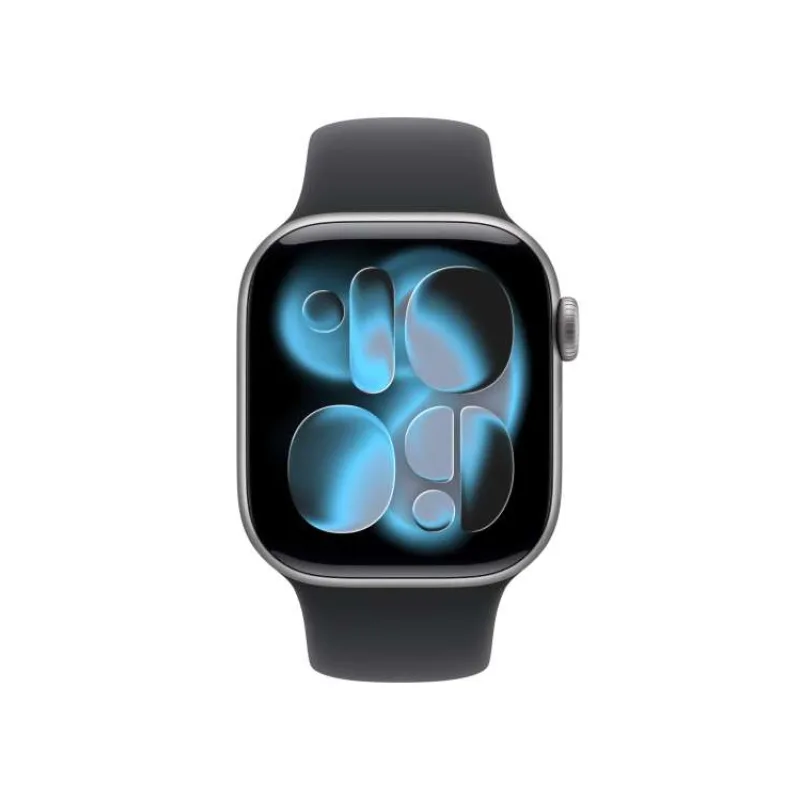 Apple Watch Series 11 GPS 42mm Space Grey Aluminium Case with Black Sport Band - M/L (MEQX4WF/A)