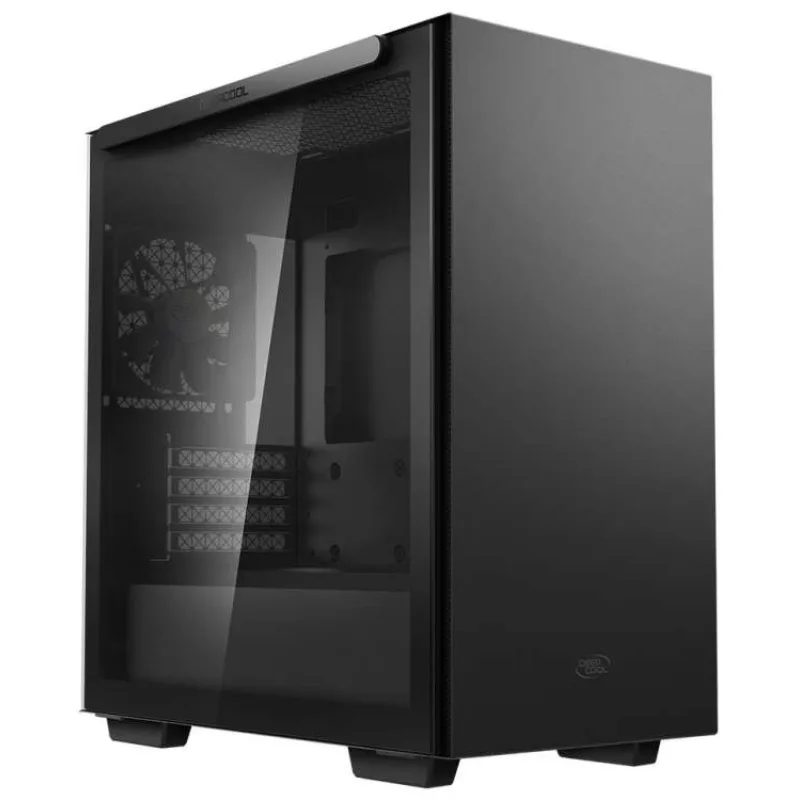 DEEPCOOL skříň Macube 110 / Micro ATX / 120mm fan / 2xUSB 3.0 / prosklená bočnice s magnetickým uchycením / černá (R-MACUBE110-BKNGM1N-G-1)