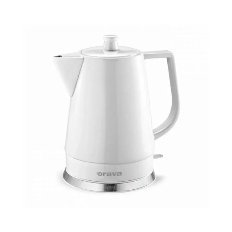 Orava VK-3813 W rychlovarná konvice, 1500 W, 1.5 l, kermická, automatické vypnutí, bílá (VK-3813 W)