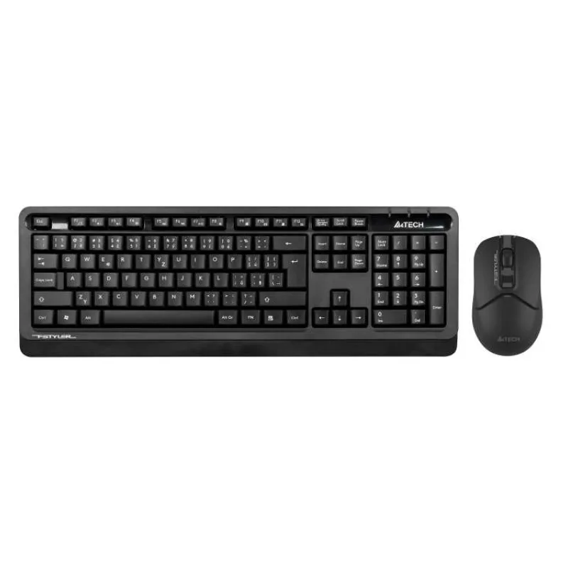 A4tech Bezdrátový kancelářský set klávesnice+myš FG1012S, CZ/SK, černá (FG1012S-BK)