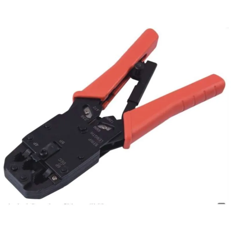 DATACOM Konektorovací kleště UNIVERZAL 8P+6P RD ráčna (RJ-45,12,11) (4510)