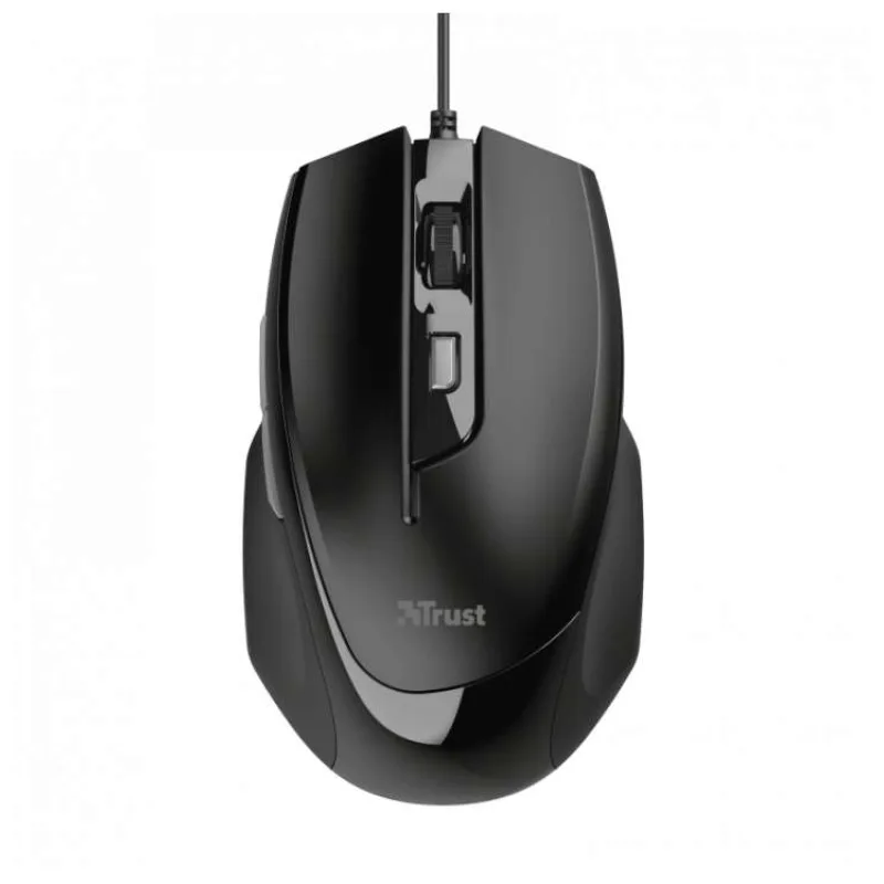 TRUST VOCA/Kancelárska/Optická/Pre pravákov/2 400 DPI/Drôtová USB/Čierna (23650)