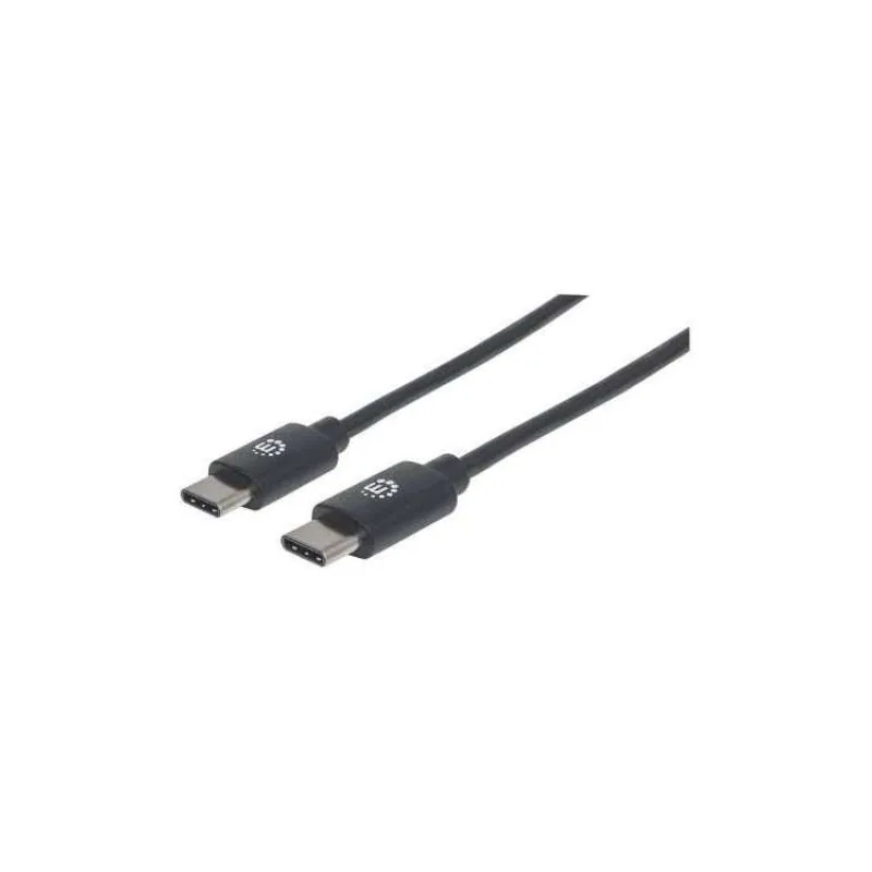 MANHATTAN vysokorýchlostný kábel USB-C, samec typu C na samec typu C, 3 m, čierny (354882)