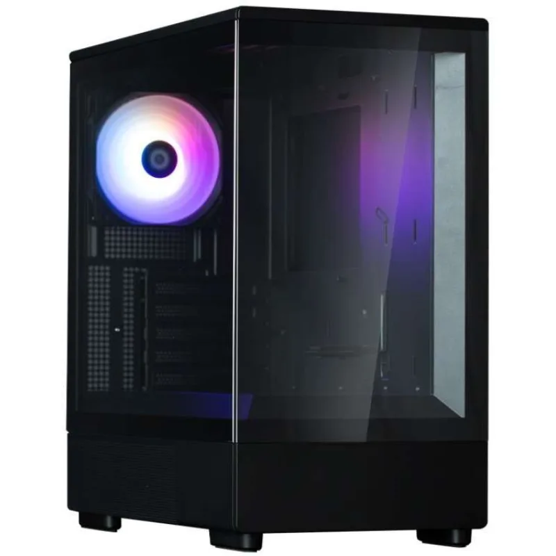 Zalman skříň P10 Black / miniT / 1x120mm fan ARGB / USB 3.0 / USB-C / temperované sklo / černá (P10 Black)