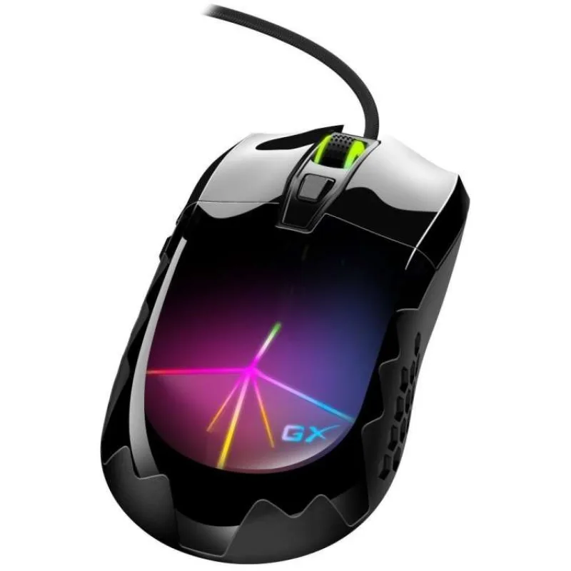Genius Scorpion M715/Herná/Optická/Pre pravákov/7 200 DPI/Drôtová USB/Čierna (31040007400)