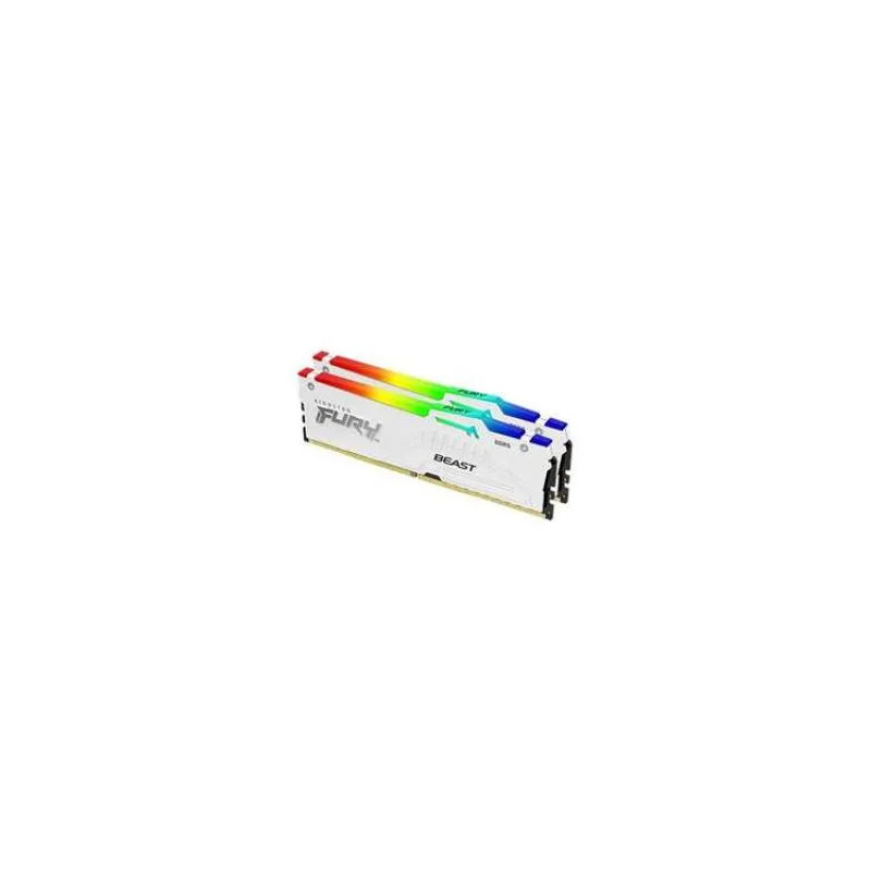KINGSTON DIMM DDR5 64GB (Kit of 2) 6000MT/s CL30 Non-ECC FURY Beast RGB EXPO, Bílá (KF560C30BWEAK2-64)