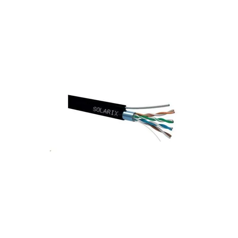 Solarix Kabel FTP PE drát c5e venkovní, samonosný, 305m (27655195)