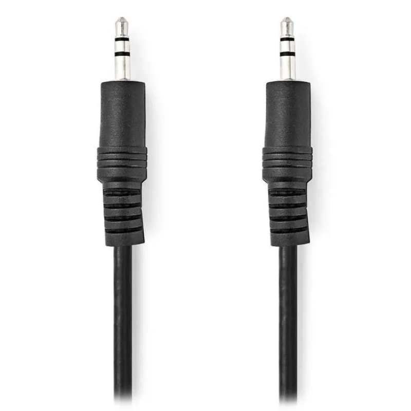 NEDIS stereo audio kabel/ 3,5mm jack zástrčka - 3,5mm jack zástrčka/ černý/ bulk/ 1m (CAGL22000BK10)