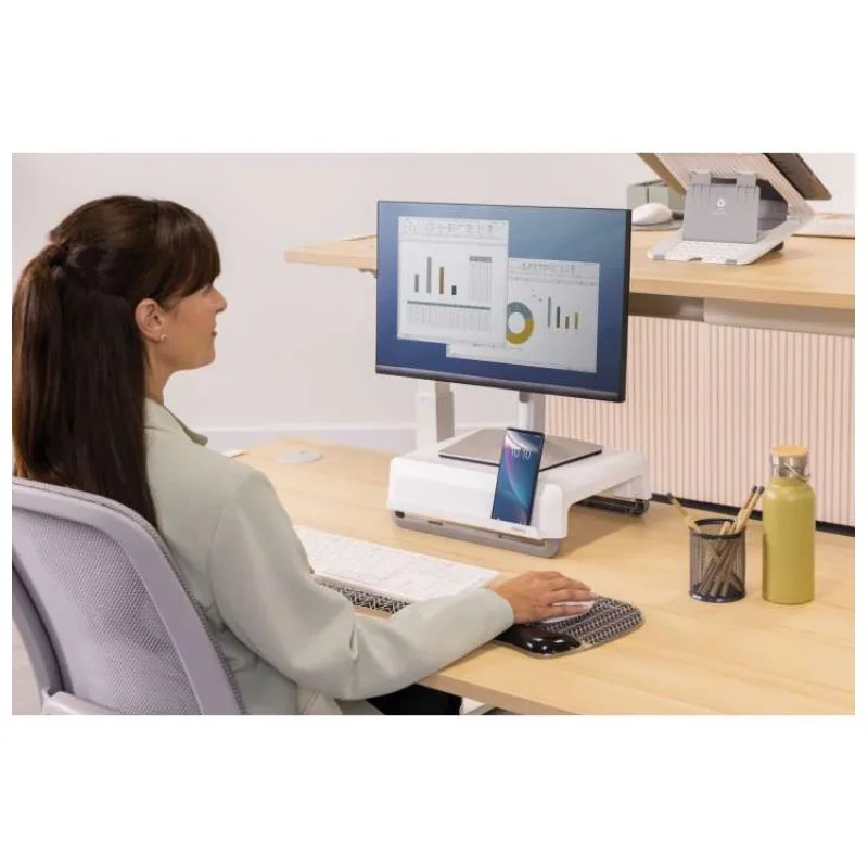FELLOWES stojan pod monitor BREYTA/ 354mm x 82mm x 304mm/ bílý (FELFERGSTANDNBRBL)