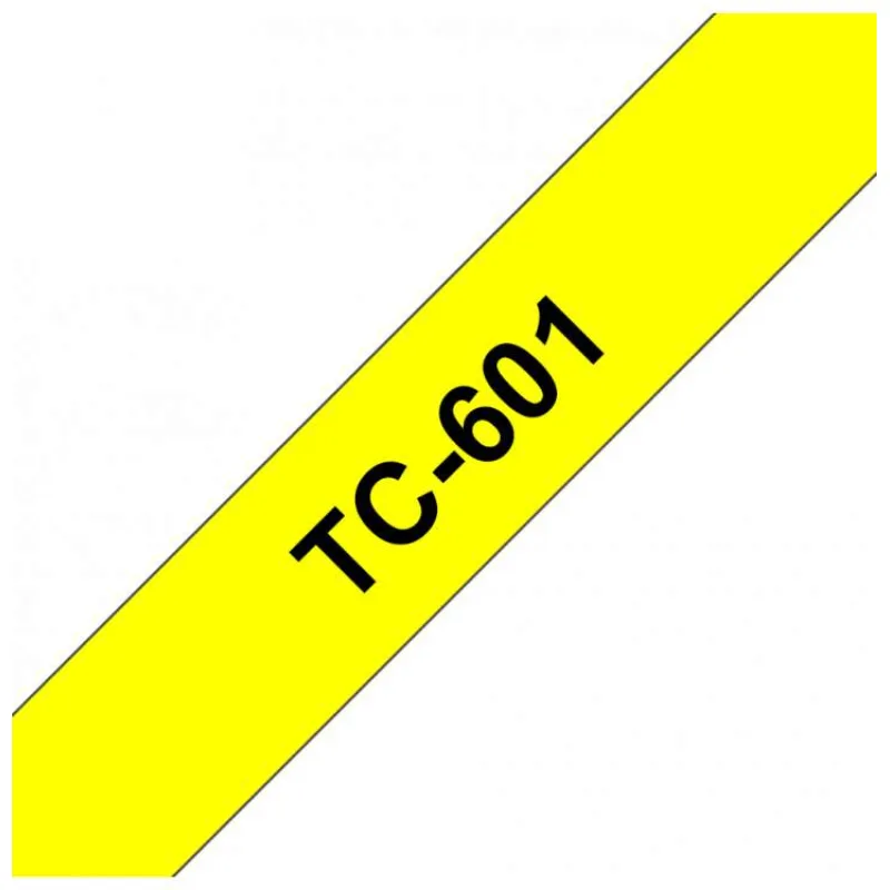 Brother - TC-601, žlutá/černá (12mm) (TC601)