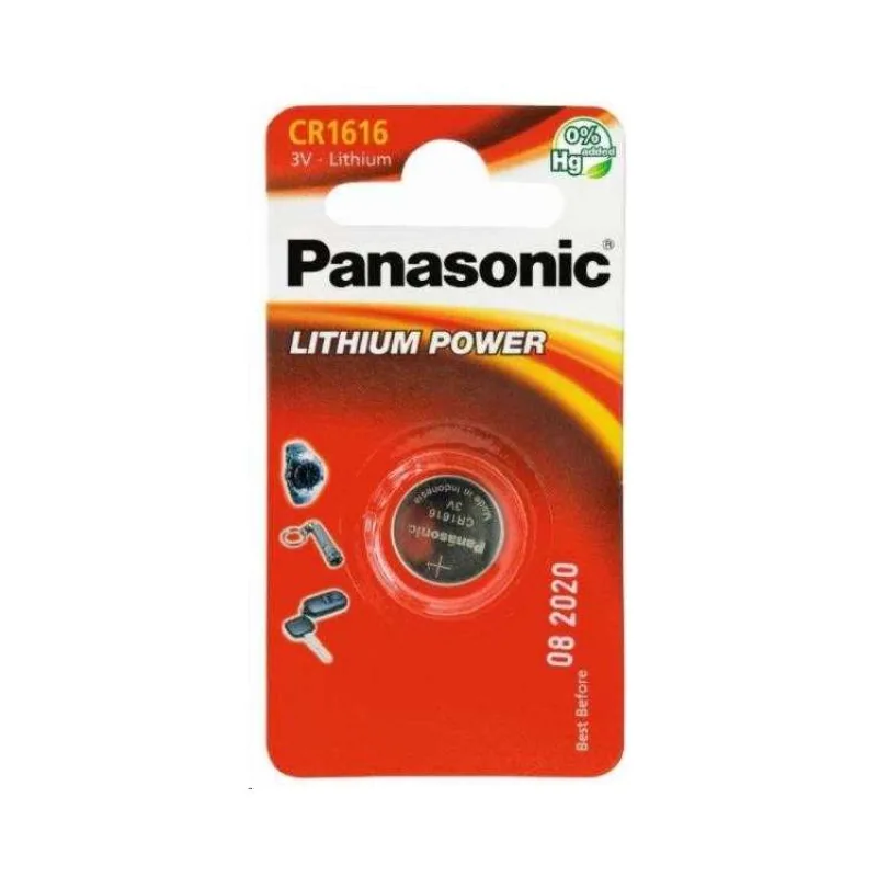PANASONIC Lithiová baterie (knoflíková) CR-1616EL/1B 3V (Blistr 1ks) (330093,00)
