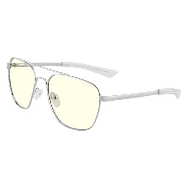 GUNNAR kancelářske/herní brýle MUSTANG CHROME čirá skla BLF 35 GUNNAR focus (MUS-00309)