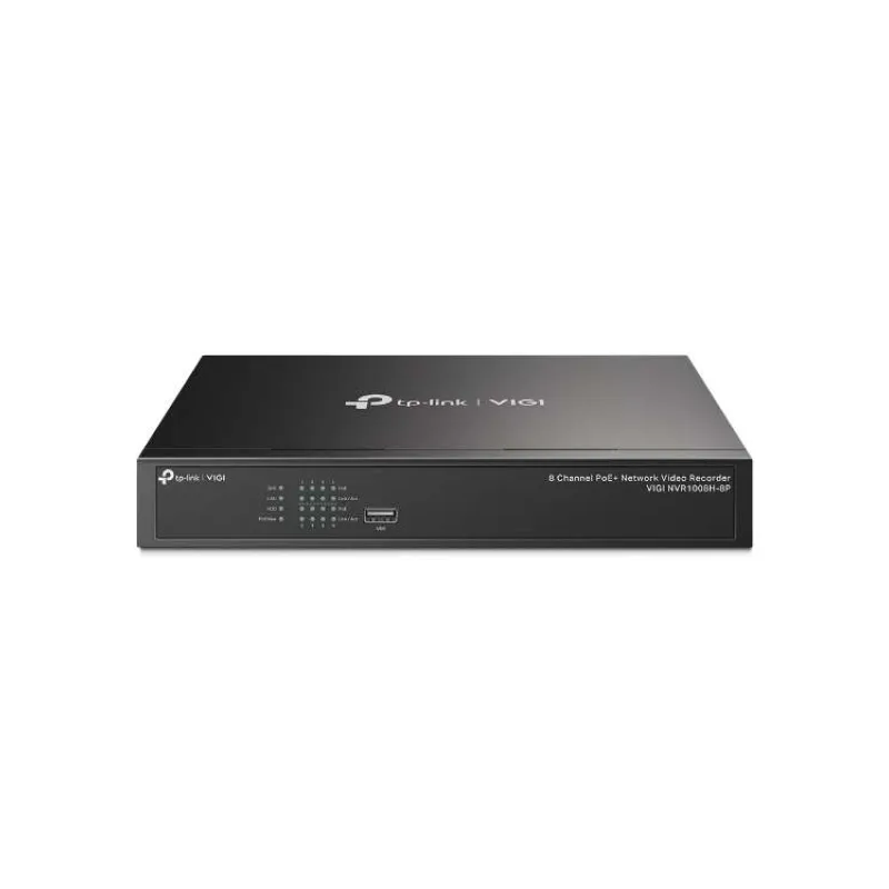 8 Channel PoE+ Network Video Recorder SPEC: H.265+/H.265/H.264+/H.264, Up to 8MP resolution, Decoding capability/8-ch@2M (VIGI NVR1008H-8P)