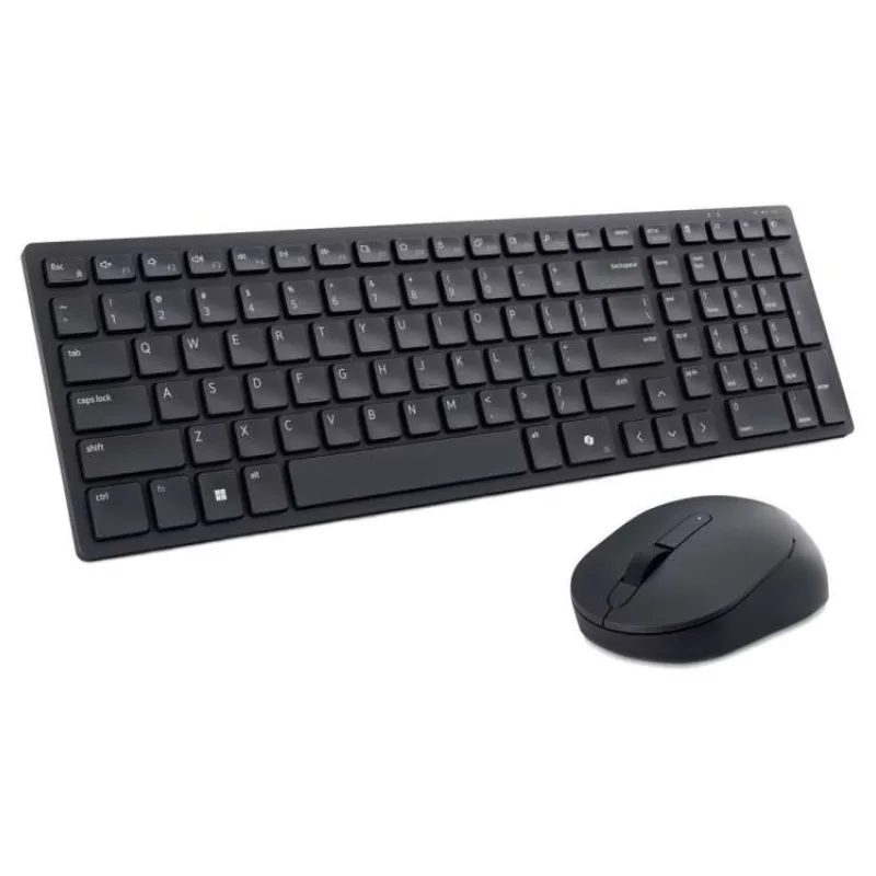 DELL KM555/ US Mezinárodní/ bezdrátová tichá klávesnice + myš/ USB/ černá (580-BBVV)