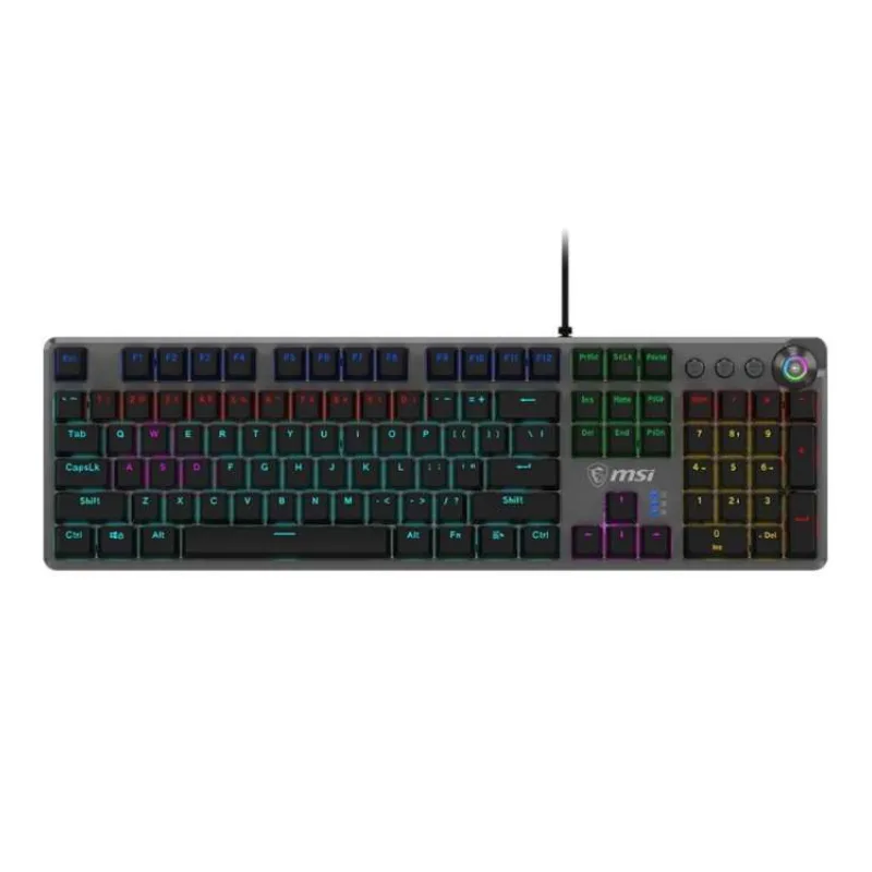 MSI herní klávesnice FORGE GK310 Red/ drátová/ mechanická/ RGB podsvícení/ USB/ CZ+SK layout (OS1-8ZA8012-000)