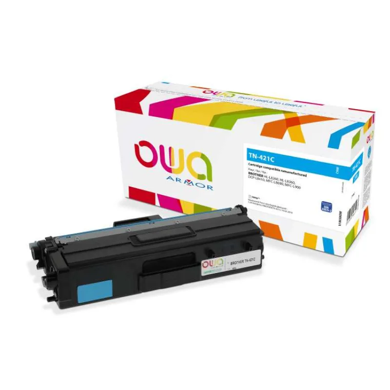 OWA Armor toner kompatibilný s Brother TN-421C, 1800st, modrá/cyan (K18058OW)