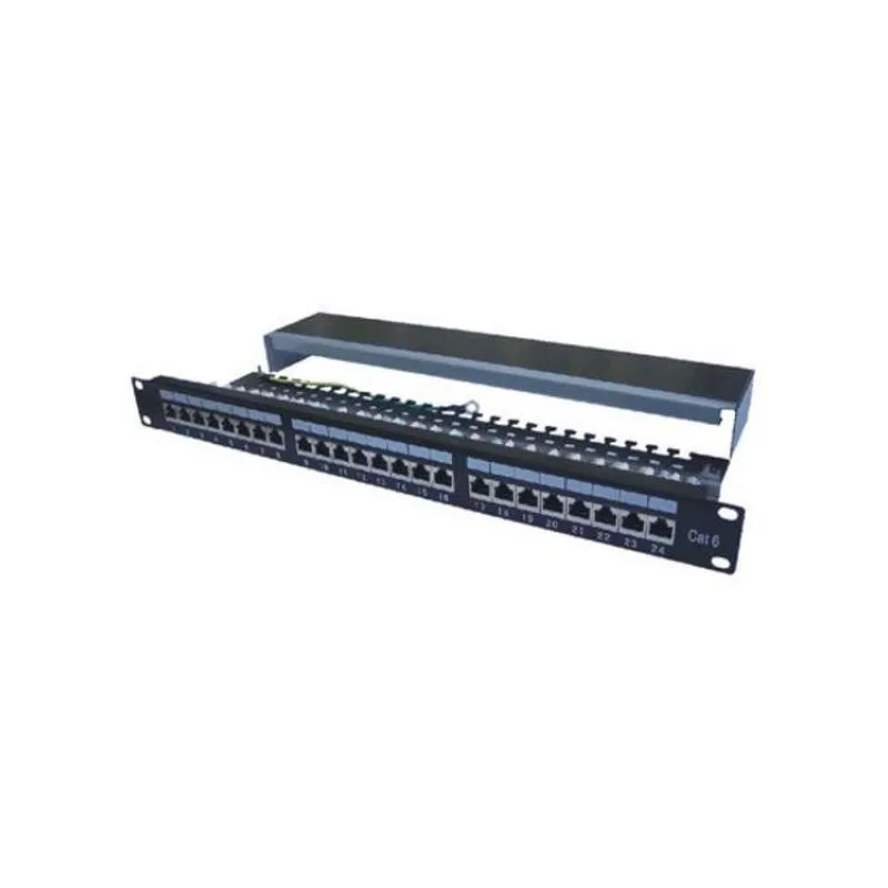 DATACOM Patch panel 19" STP 24 port CAT6 LSA 1U BK (3x8p) / VL (3121)