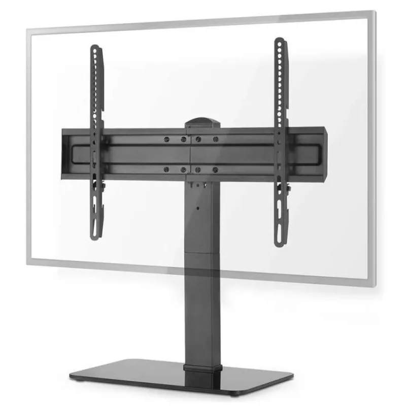 NEDIS stolní TV stojan/ 37 - 70 "/ nosnost 40 kg/ nastavitelné výšky/ fixní/ ocel/tvrzené sklo/ černý (TVSM2040BK)