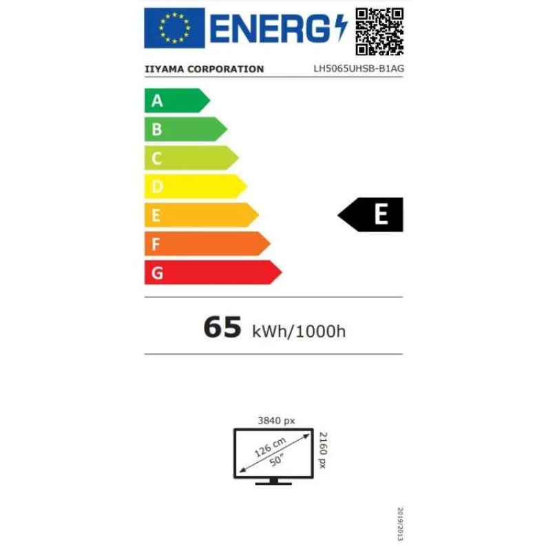 50" iiyama LH5065UHSB-B1AG:VA,4K UHD,Android,24/7 (LH5065UHSB-B1AG)