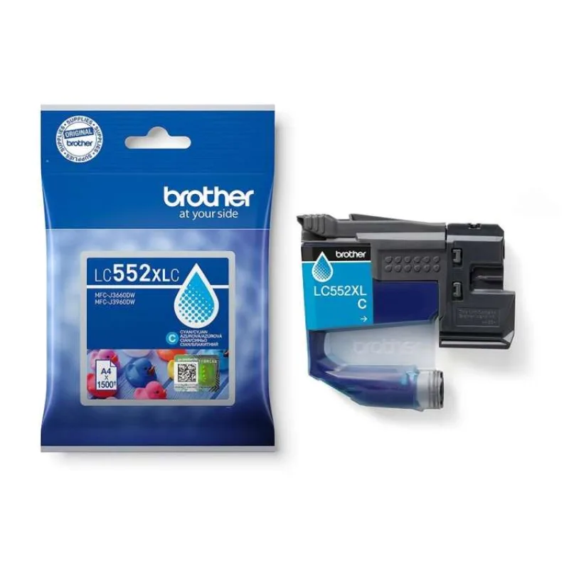 kazeta BROTHER LC-552XL Cyan MFC-J3660DW/J3960DW (1500 str.) (LC552XLC)