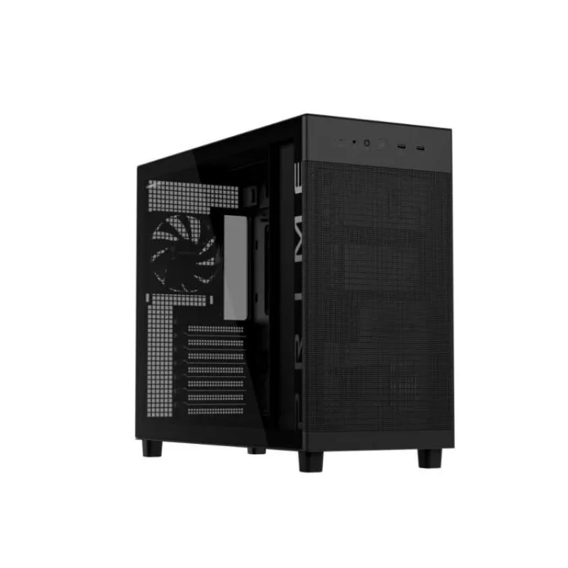 ASUS case PRIME AP303 TG BLACK, ATX, průhledná bočnice,1x120mm, černá (90DC00V0-B39010)