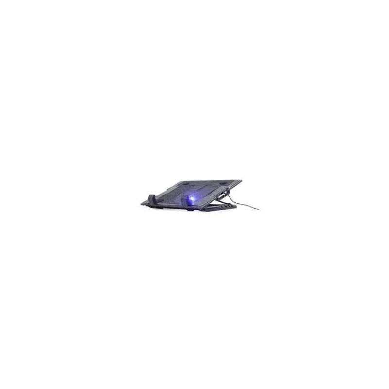 Gembird Podstavec pod notebook NBS-2F15-05, pro notebooky do 15,6", LED, černý (NBS-2F15-05)