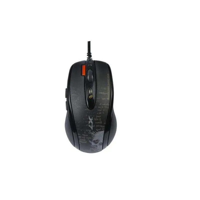 A4tech F5, herná myš V-Track, až 3000DPI, 160kB pamäte, 7 tlačidiel, USB, čierna (F5)