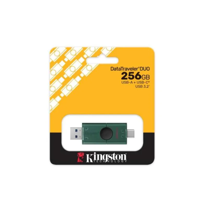 DataTraveler Duo G2/256GB/USB 3.2/USB-A + USB-C/Zelená (DTDEG2/256GB)