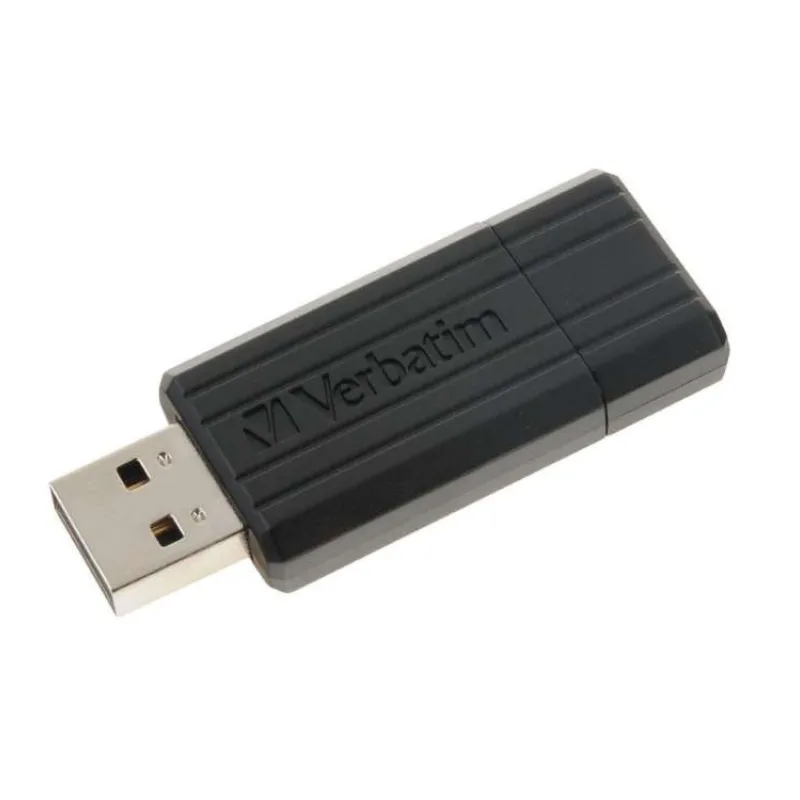 VERBATIM Flash Disk 64GB USB 2.0 Store 'n' Go PinStripe, čierna (49065)