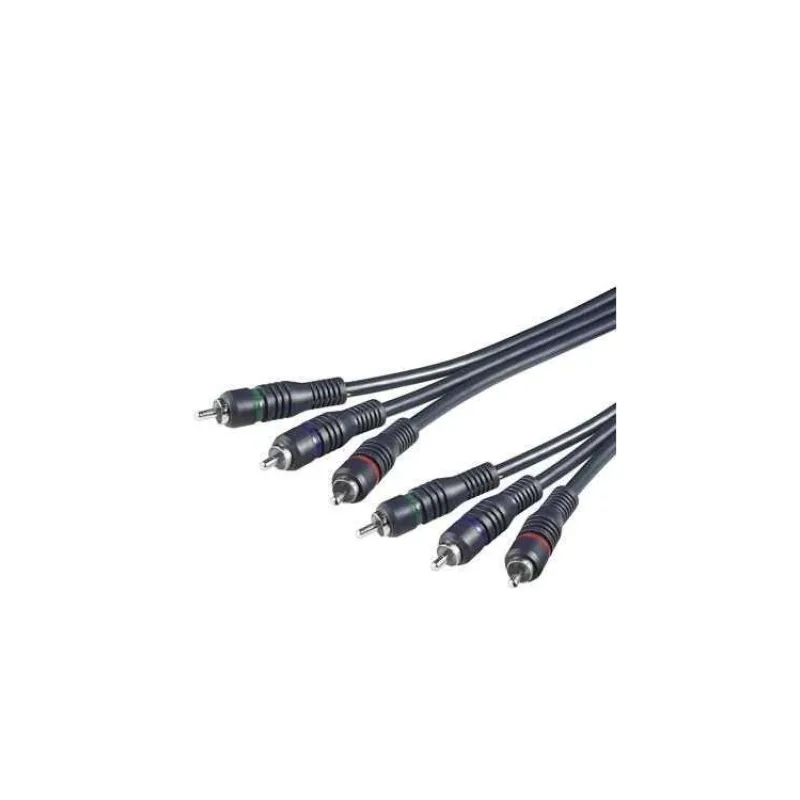 PremiumCord Kábel 3x CINCH-3x CINCH M/M 2m HQ (kjackcmm3hq-2)