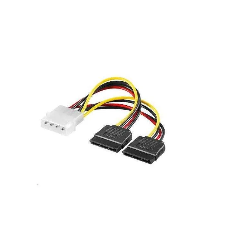 PremiumCord Napájací adaptér káblový 5,25" na 2x S-ATA (kn-19)