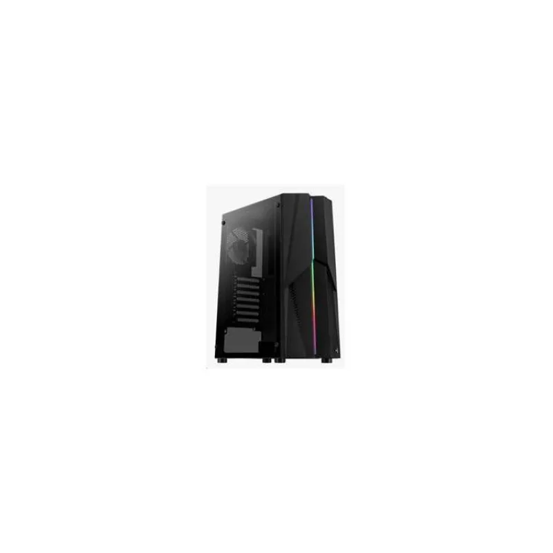 Aerocool Mecha, skrinka ATX, RGB LED, 1x fan, čierna (Mecha-G-BK-v1)