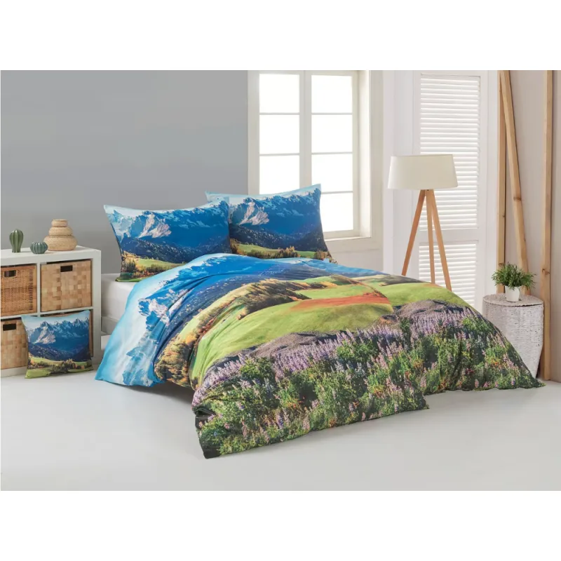 Matějovský posteľné obliečky Bavlna Deluxe Hory 140x200/70x90 cm