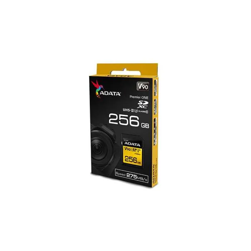 Karta ADATA SDXC 256GB Premier One UHS-II U3 Class 10 (R:275/W:155 MB/s) (ASDX256GUII3CL10-C)
