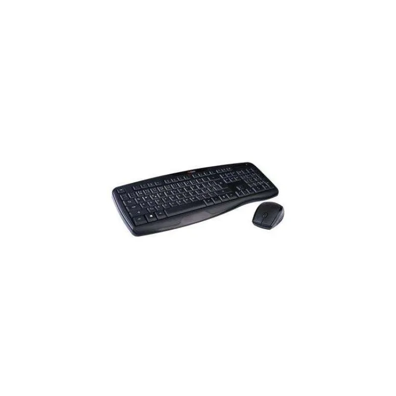 Klávesnica C-TECH WLKMC-02, bezdrôtový combo set s myšou, ERGO, čierny, USB, CZ/SK (WLKMC-02)