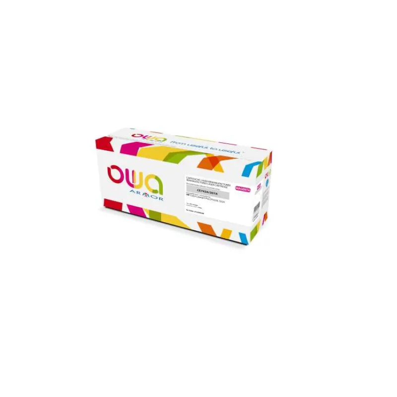 OWA Armor toner pre HP Color Laserjet CP5220, 5225, 7300 strán, CE743A, červená/purpurová (K15585OW)
