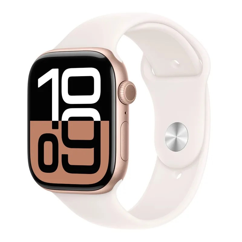 Apple Watch Series 10 GPS 46mm Rose Gold Aluminium Case with Light Blush…