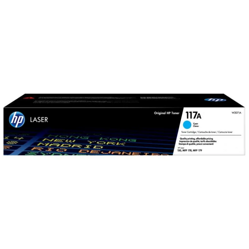 HP Azúrová originálna laserová tonerová kazeta HP 117A (700 strán) (W2071A)