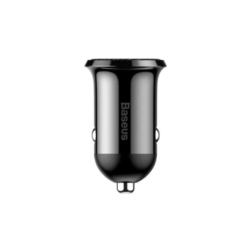 Baseus CCALLP-01 Grain Pro Nabíjačka do Autá 2xUSB 4.8A Black (6953156202009)